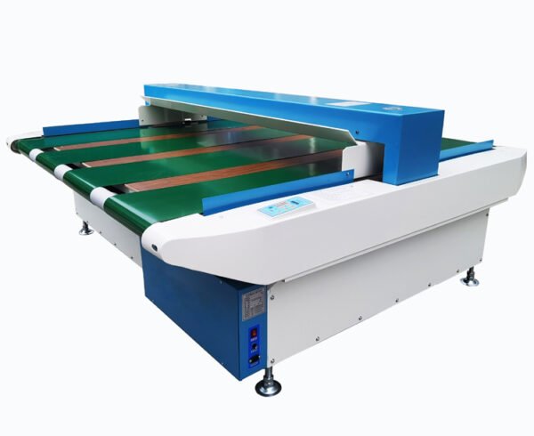 Extra wide needle detector machine