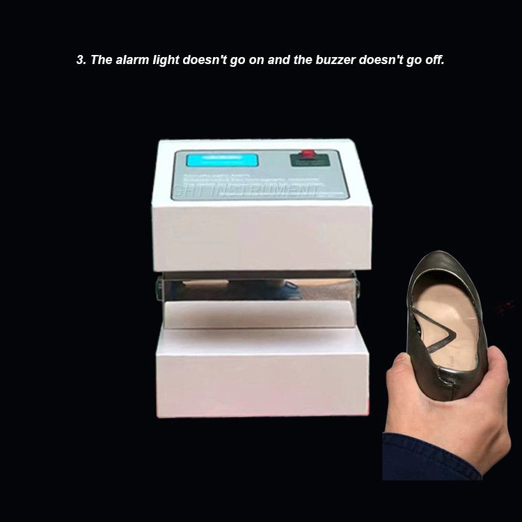 shoe needle detector