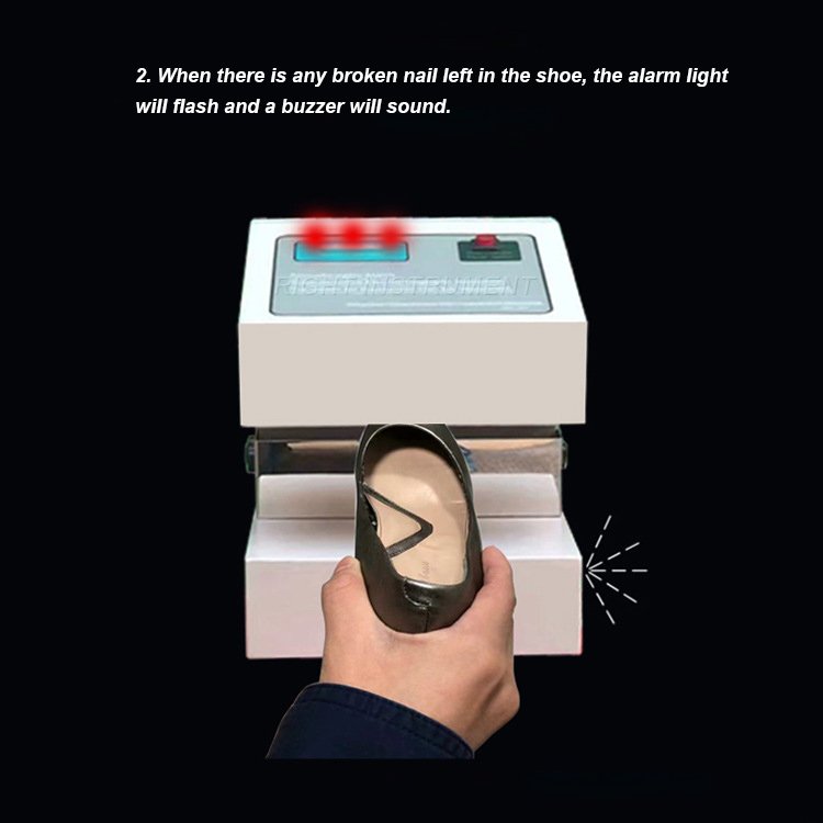 shoe needle detector