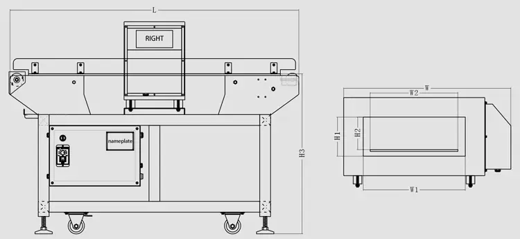 Metal detector structure