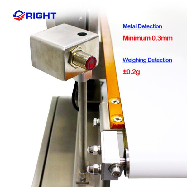 combined metal detector and checkweigher