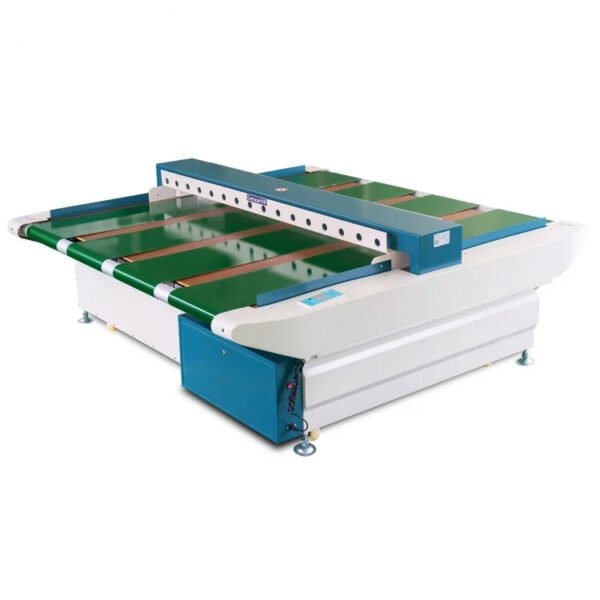 Extra wide needle detector machine