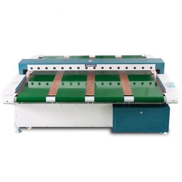 Extra wide needle detector machine