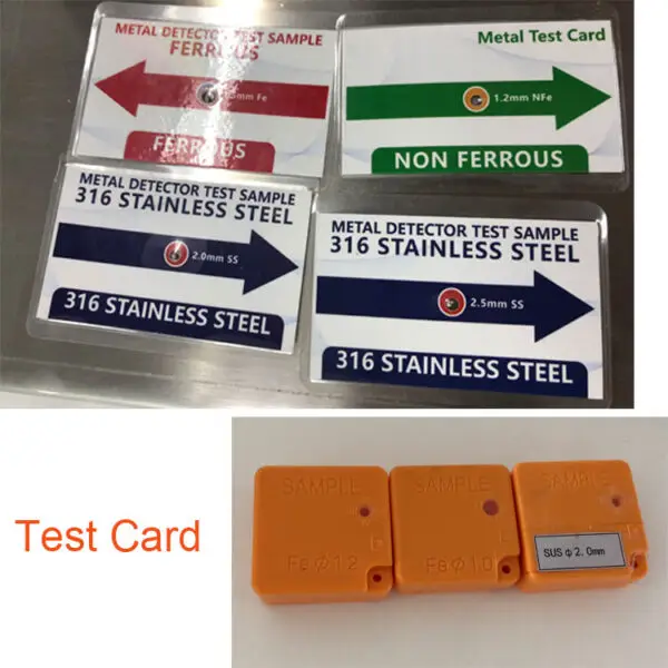 metal detector test card